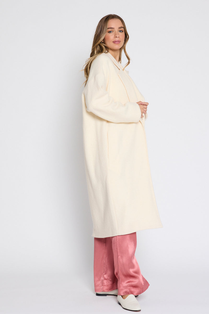 Louanna Soft Merino Wool Coat Vanilla