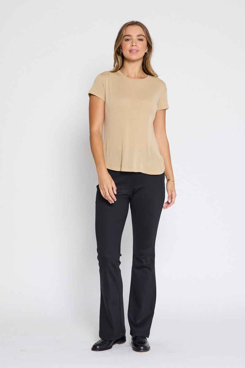 Mandalay Merino Wool Tee Camel