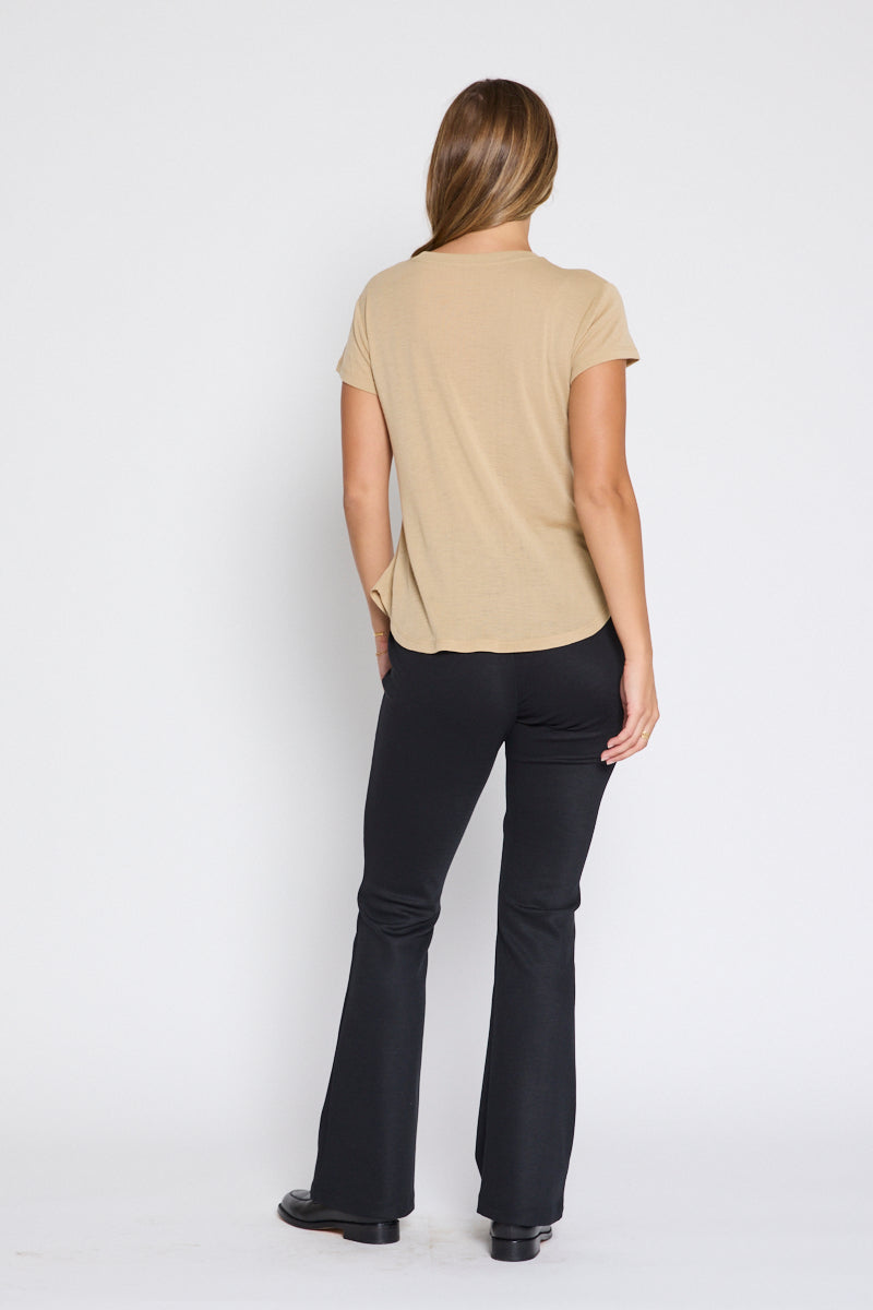 Mandalay Merino Wool Tee Camel