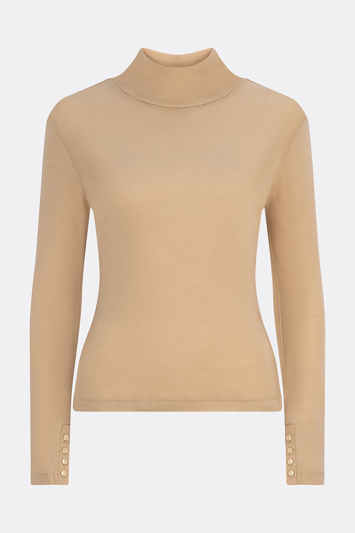 Mandalay Merino Wool Long Sleeve Knit Camel