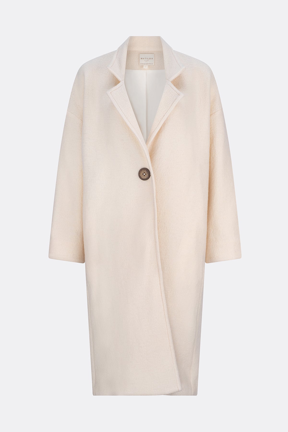 Louanna Soft Merino Wool Coat Vanilla