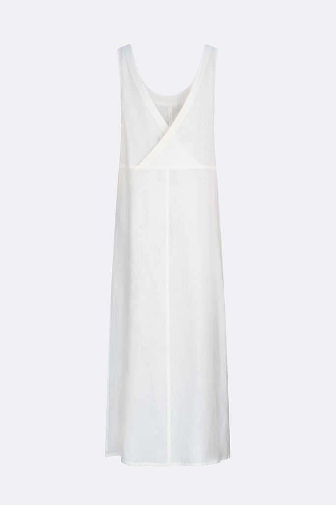 Indi Linen Maxi Dress White