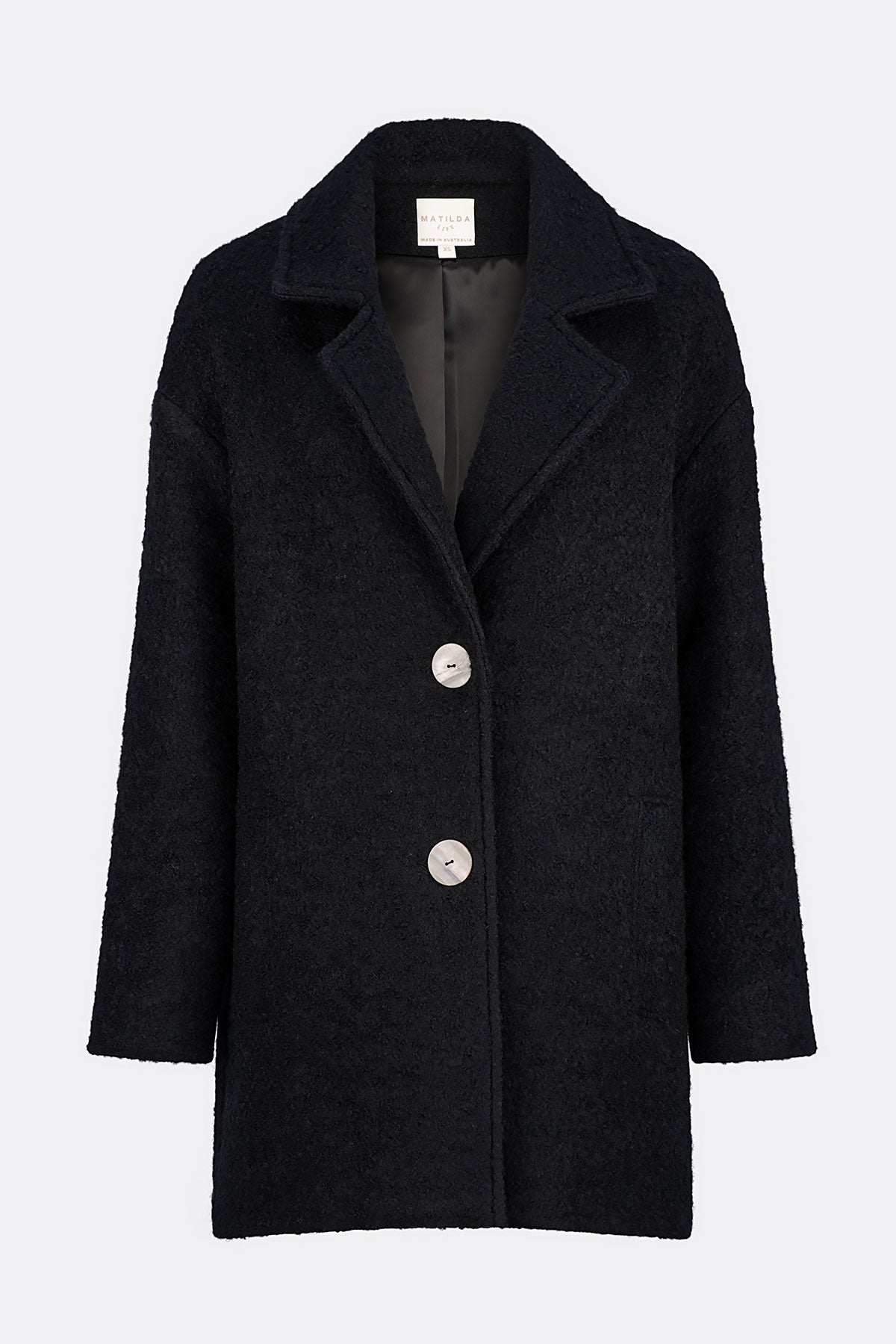 Jackson Wool Coat Black