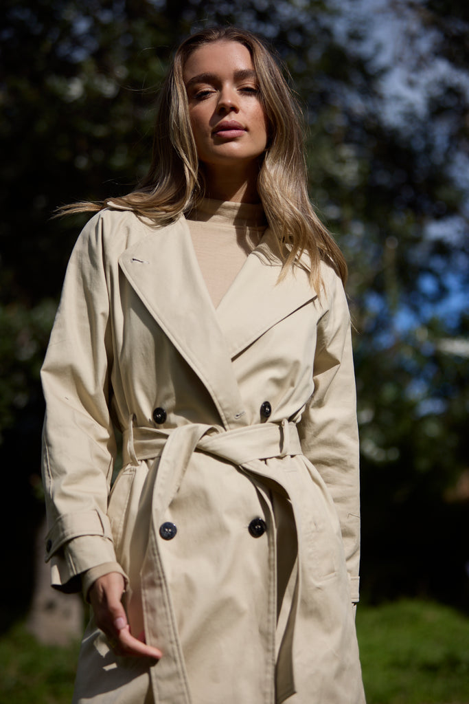 Blythe Natural Trench Coat