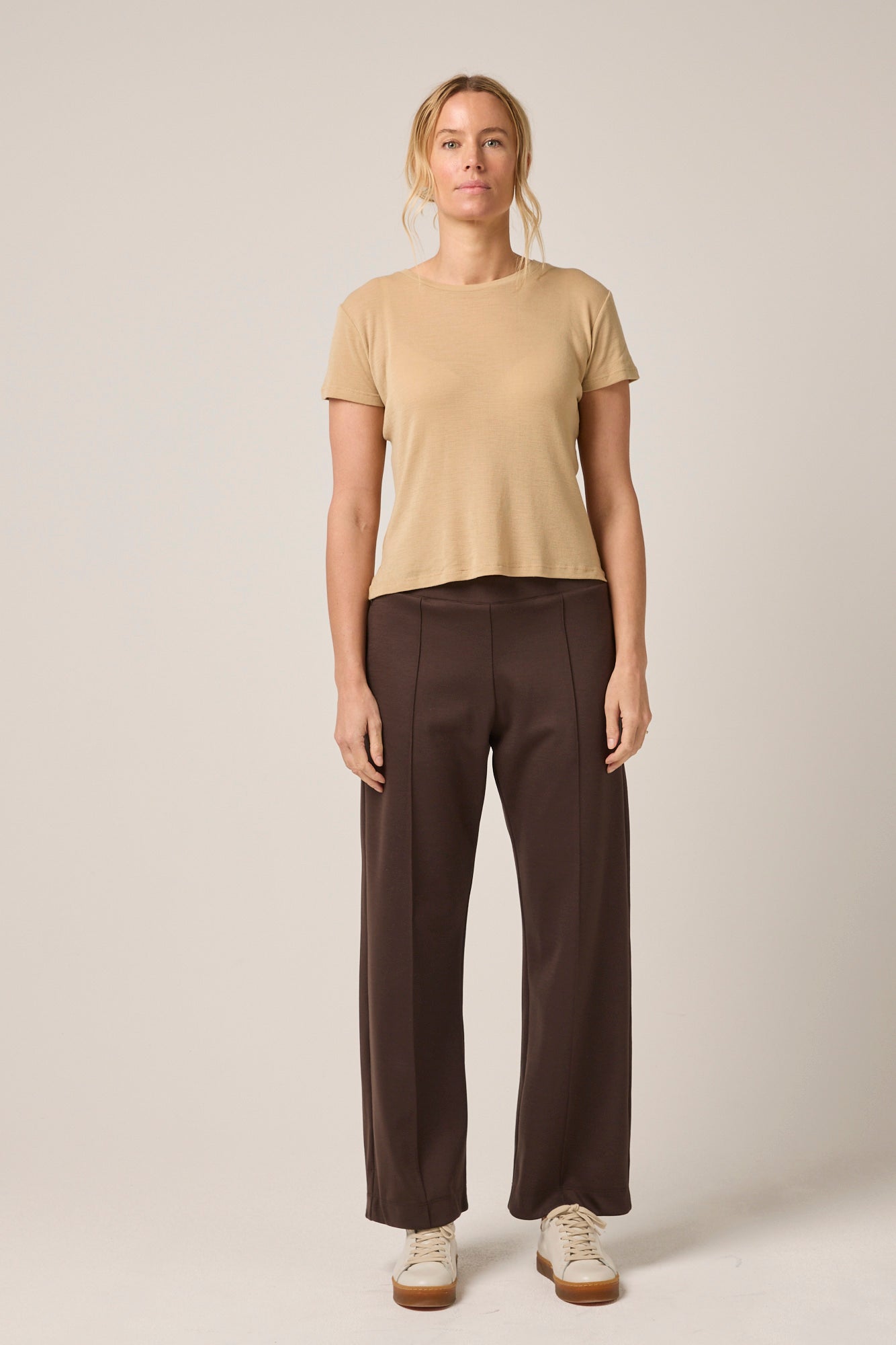 Mandalay Merino Wool Tee Camel