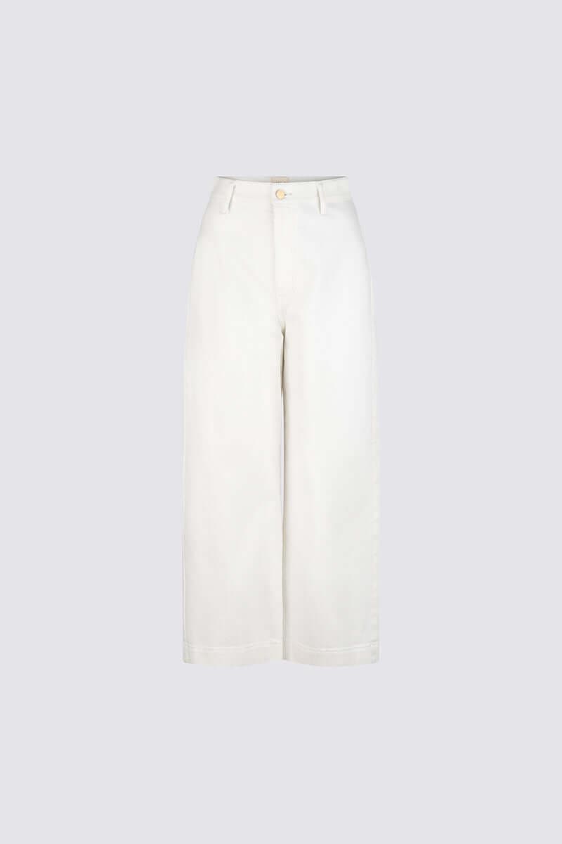 Cronulla Crop Leg Jean Natural White