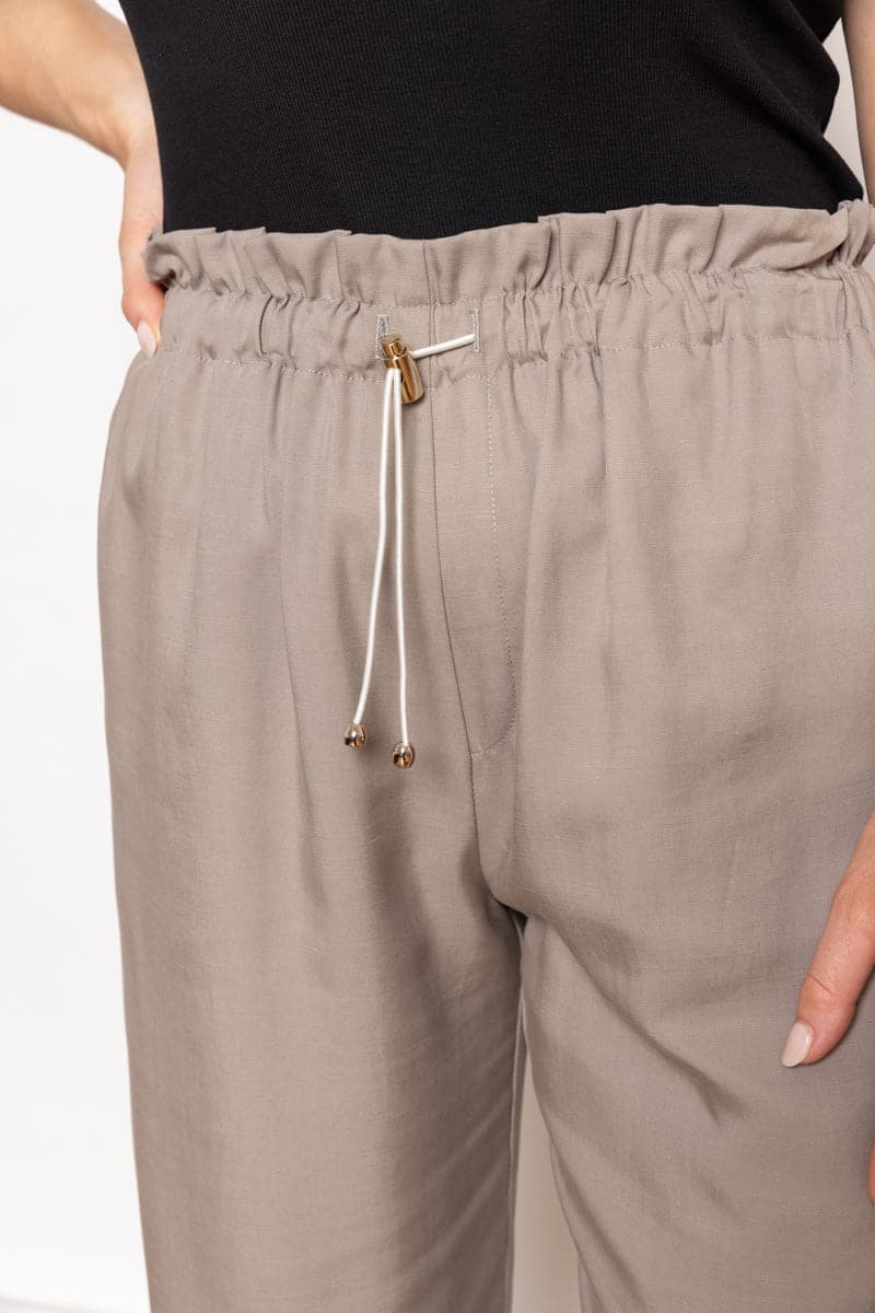 Lynches Drawstring Pant Pale Granite