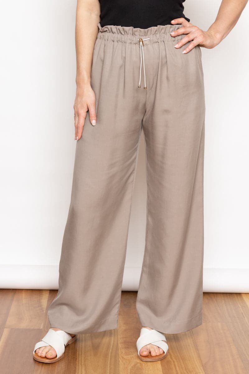 Lynches Drawstring Pant Pale Granite